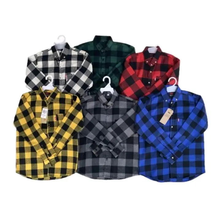 Kemeja flanel anak laki-laki dan perempuan  usia 3-13 tahun  premium quality import lengan panjang