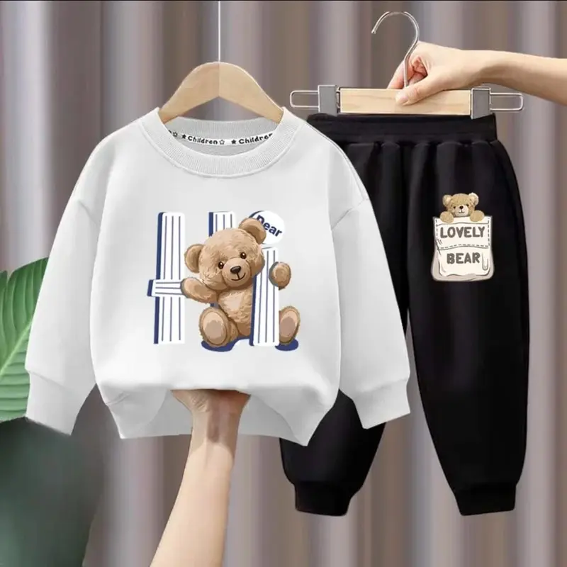 Setelan Sweater Celana Joger Anak Motif Lucu Bahan Premium Usia 1 2 3 4 5 6 Tahun 2