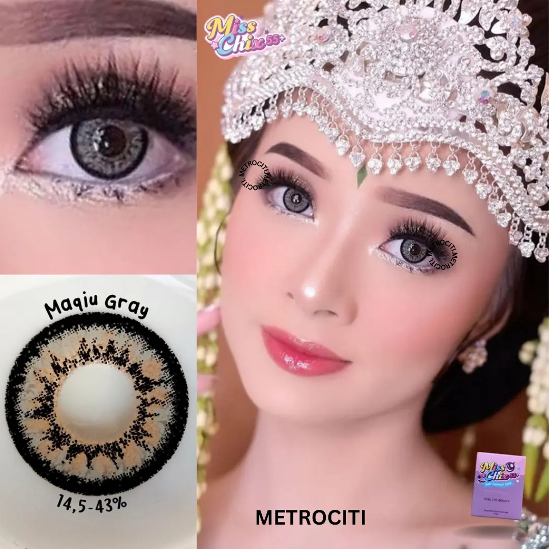 Softlens MAQIU / MAKI FLAT DIA 14.5MM Softlens Normal , Softlens Minus , Softlens Brown Minus , Softlens Wedding , Softlens Grey Best Seller MISSCHIX / BB