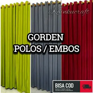 GORDEN PINTU JENDELA POLOS EMBOS L 135 x T 220 GORDEN PINTU JENDELA POLOS EMBOS L 135 x T 220