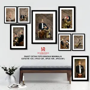 PAKET ESTETIK KODE 134 CETAK FOTO DENGAN BINGKAI MDF MINIMALIS Dekorasi Bukan Musiman dinding