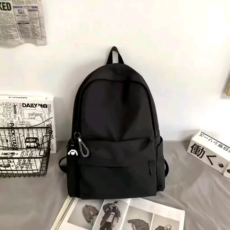 AQILABAGS-TAS RANSEL SEKOLAH DISTRO PREMIUM BACKPACK BAHAN CANVAS D300 TERBARU VIRAL Wanita Pria 3