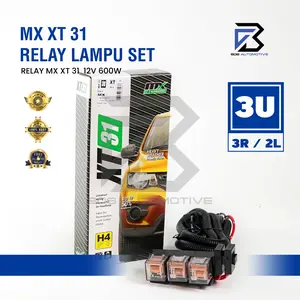 [MX] Kabel Relay Set Lampu H4 Mobil XT SERIES 3 Relay 12v Untuk 2 Lampu Utama Mobil Universal