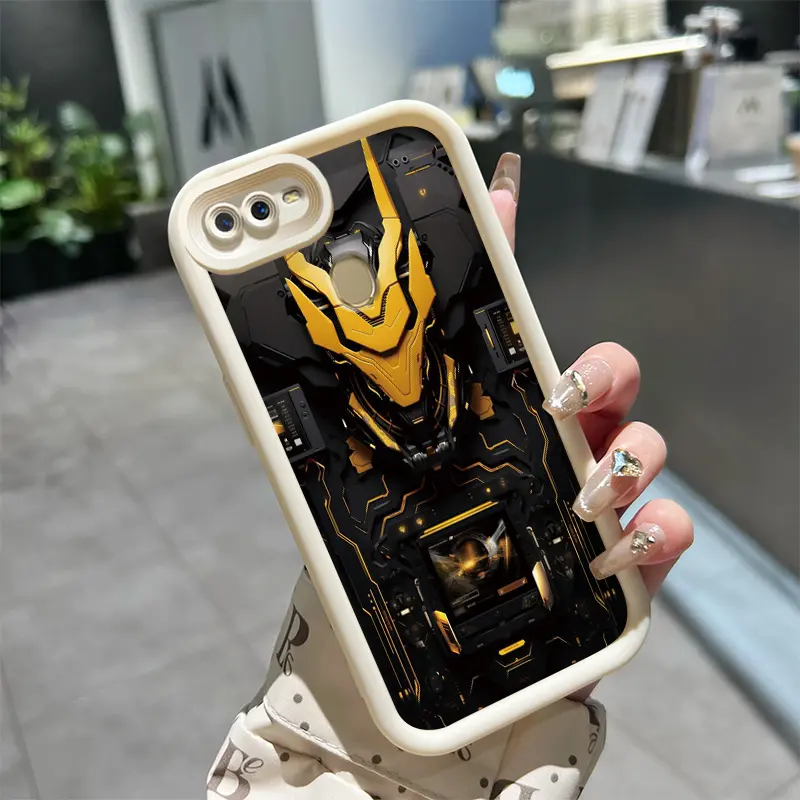 Casing Hp untuk OPPO A7 OPPO A5s OPPO A12 OPPO A12S A11k Case keren pola mecha Softcase baru Casing HP pelindung silikon lembut Kesing 1