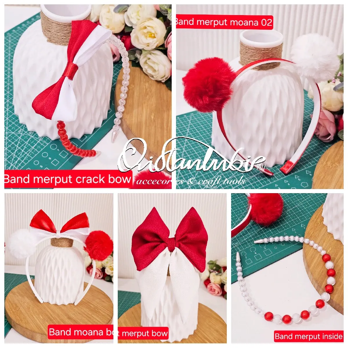 Bando merah putih bando agustusan hari kemerdekaan anak dewasa festival