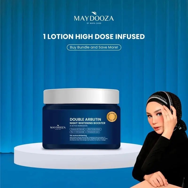 NEW!!! Maydooza - Body lotion Biru Infused Whitening 15x Active Whitening + 41x Active Ingredients Hughes Dose Infused Lotion