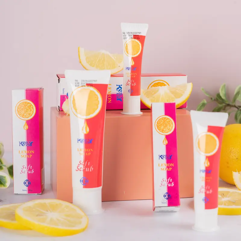 [SATUAN] Kelly Lemon Soft Scrub 75gr, 25gr, 15gr - Membantu angkat sel kulit mati 2