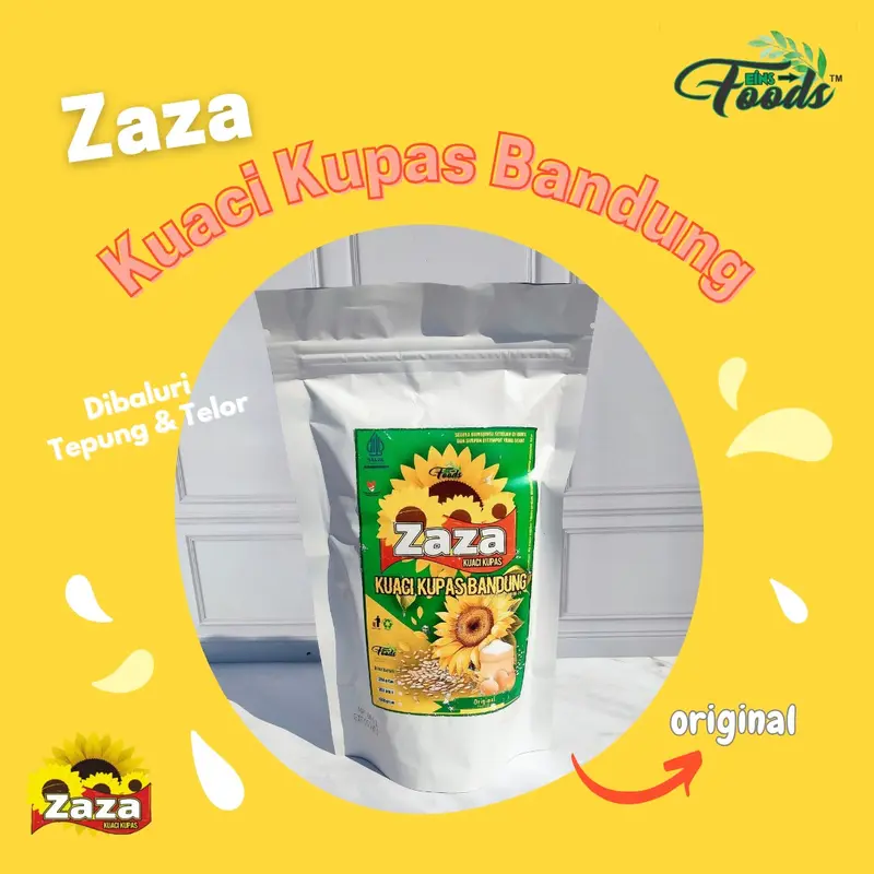 Zaza kuaci kupas Bandung 200g Food Camilan Gandum roasted 12 bulan biji-bijian 1