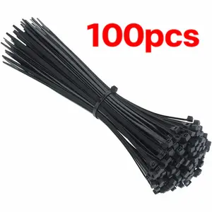 Kabel Ties Tali Ties Nylon Hitam 10cm / 15cm / 20cm Tebal Dan Kuat Serbaguna Isi 100pcs