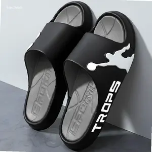 BARU BARU UTAMA MALL Sandal Slop Pria SlipOn Sport Anti Selip Tahan Air Bahan EVA Premium Nyaman Dipakai Indoor Outdoor Pilihan Warna Hitam Hijau Putih Kuning | Kekinian