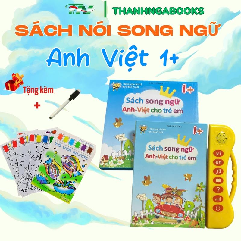 Sách Nói Điện Tử Song Ngữ Anh – Việt Cho Bé 1–7 Tuổi  Giúp Bé Yêu Thích Học Chữ Cái Và Tiếng Anh Dễ Dàng - Phát Triển Trí Thông Minh Thanh Nga Books