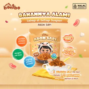Bonibo Abon Anak 6 Bulan Single Pack Sapi & Ayam - Lauk MPASI Praktis Tinggi Protein