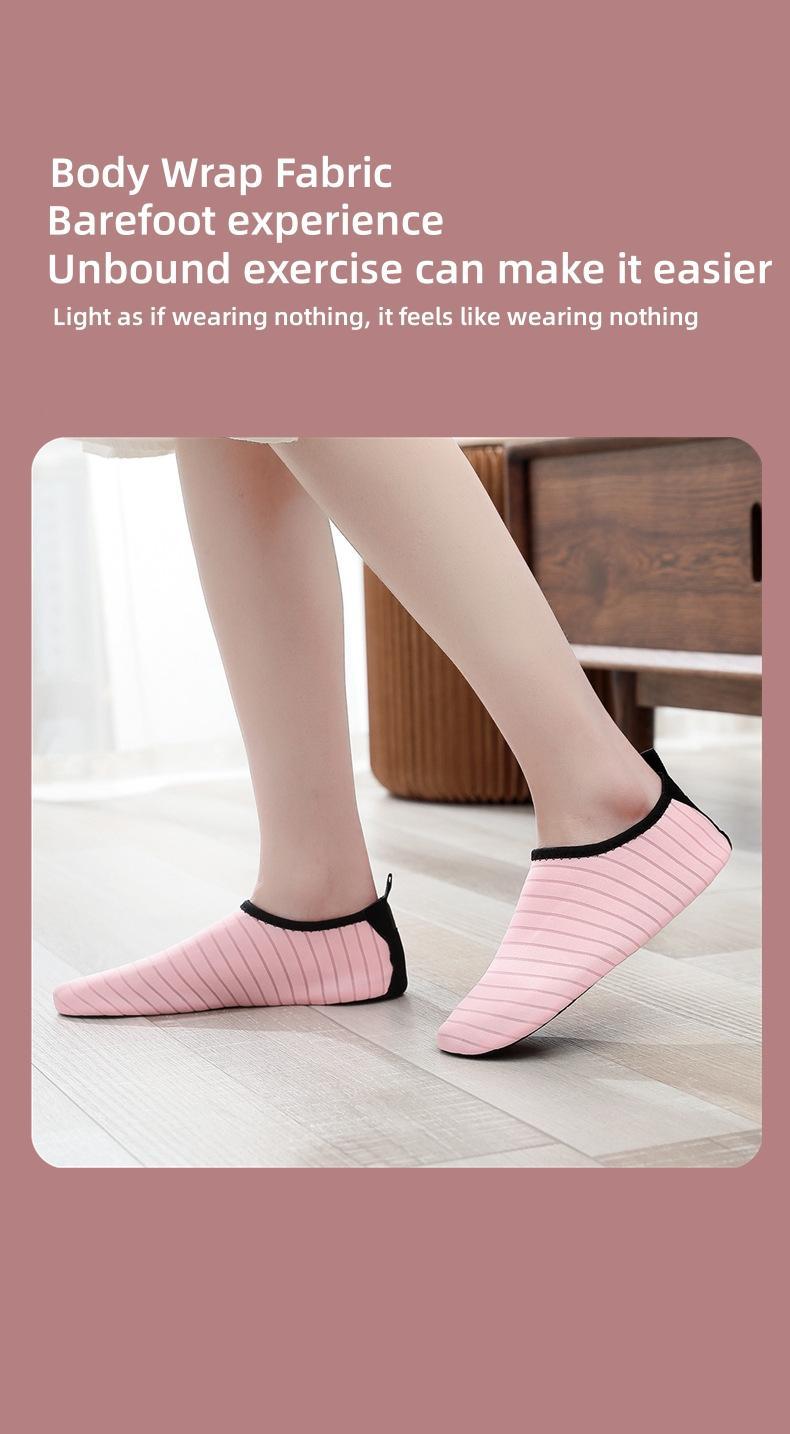 Product Introduction of Giày Thể Thao Đế Mềm, Dành Cho Nam Và Nữ, Thích Hợp Cho Thể Thao Trong Nhà Và Ngoài Trời, Chống Trượt Và Chống Mài Mòn, Giày Và Tất Yoga, Thích Hợp Cho Nhảy Dây, Yoga Và Nhảy Dây, Giày Máy Chạy Bộ 3