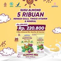 Gambar Momsy Almond Mix, Minuman Almond Rasa Vanila 20 sachet -  2 Box  [COD], BPOM & HALAL dari Momsy Indonesia Kab. Tangerang 1 Tokopedia