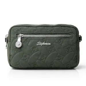 Sighmon tas selempang hp mini slempang wanita sling bag cewek slingbag kecil mini korean style kekinian anti air canvas Kanvas