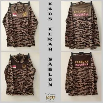 Kaos Kerah Sablon Pramuka
