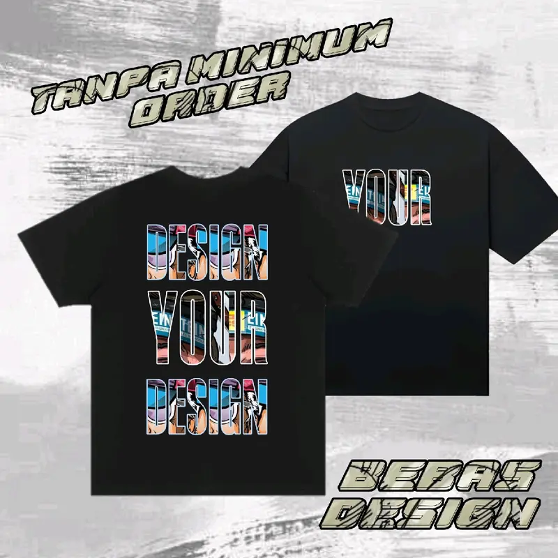 KAOS SABLON CUSTOM bahan cotton combed 30s sablon DTF Tshirt 3