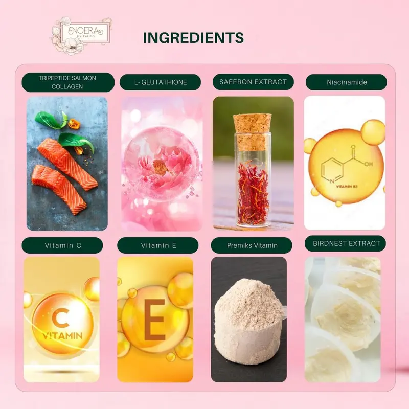 EXCLUSIVE LIVE Noera Collagen Drink With Birdnest and Saffron Extract I Improved Formula 6