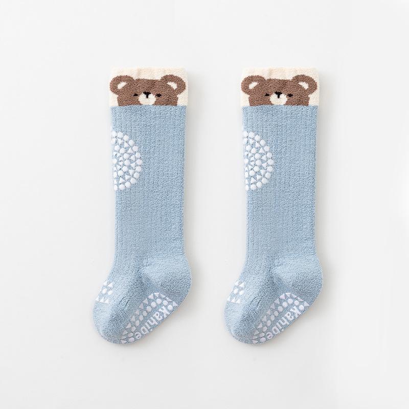 Kaos Kaki Panjang Bayi Tebal Anti SLip Telapak - Lutut - Jari / Kaos Kaki Panjang Anak Anti SLip