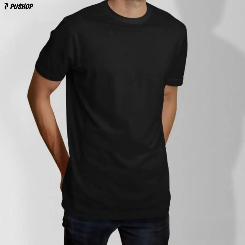 PUSHOP Kaos Basic Polos Pria Wanita - T-Shirt Atasan Polos Uniseks cotton Combed 30s Warna TOSCA Reguler Fit Katun Baju 4