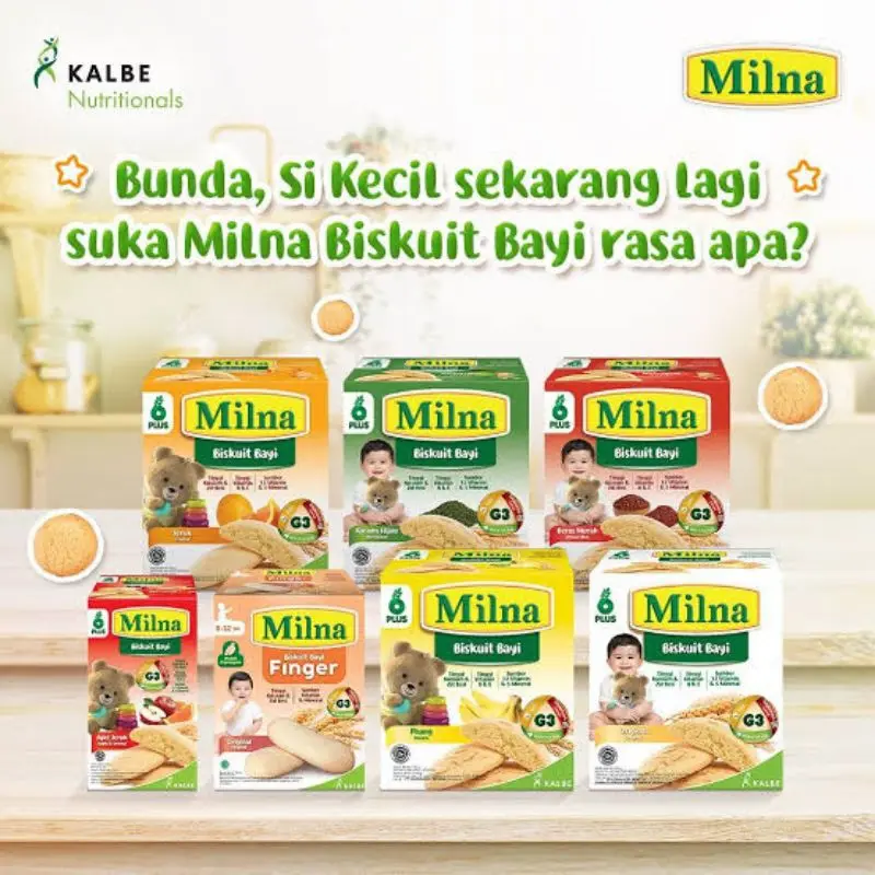 MILNA BISKUIT BAYI 6-12bln 6 Rasa & BISKUIT BAYI FINGER
