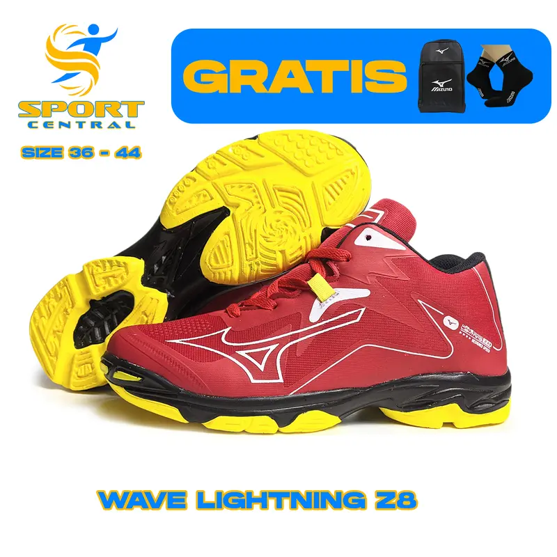Sepatu Voli Mizuno WLZ8 Wave Lightning Z8 Hitam Sepatu Voli Sepatu Sporty Sepatu Olahraga Sepatu Badminton Sepatu Sport Pria Wanita Model Terbaru Terlaris Bisa COD 3