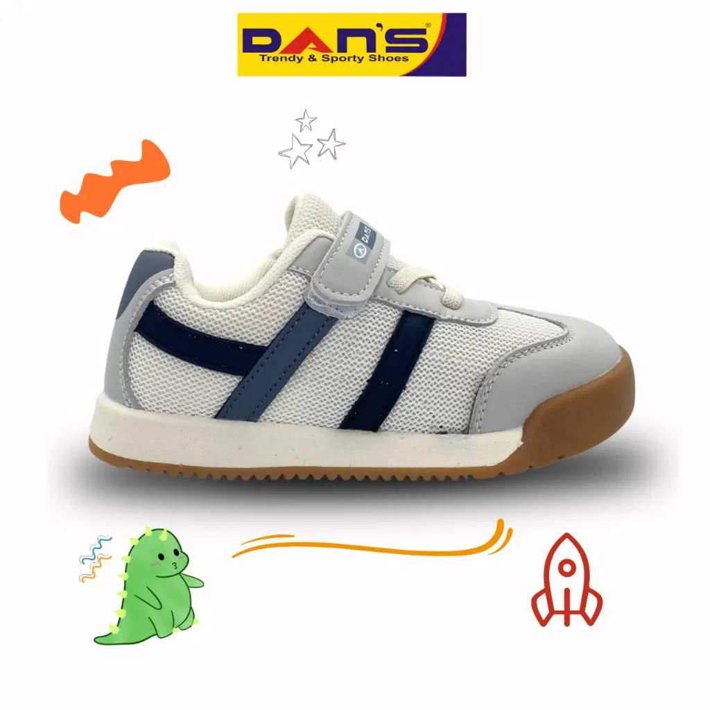 Sepatu Dans Graden Sepatu Sneakers Anak Laki-Laki - Beige/Hitam