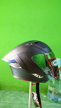 Product Review of Helm ALV ULTRON PRO Solid Original Half Face Untuk Pria dan Wanita Dewasa SNI from V**⚡ 1