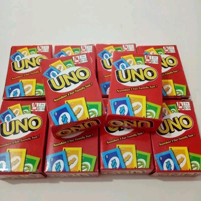 Kartu Uno mini 7x5 cm isi 50pcs / Uno kecil / Kartu uno flip Game Card 2