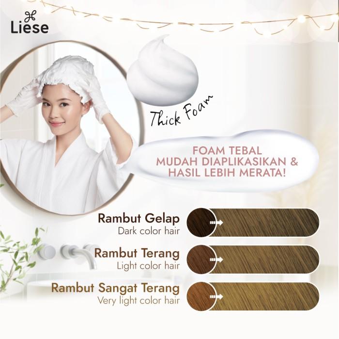 Liese Bubble Hair Color Foam Milky Beige - Cat Rambut Permanent 3