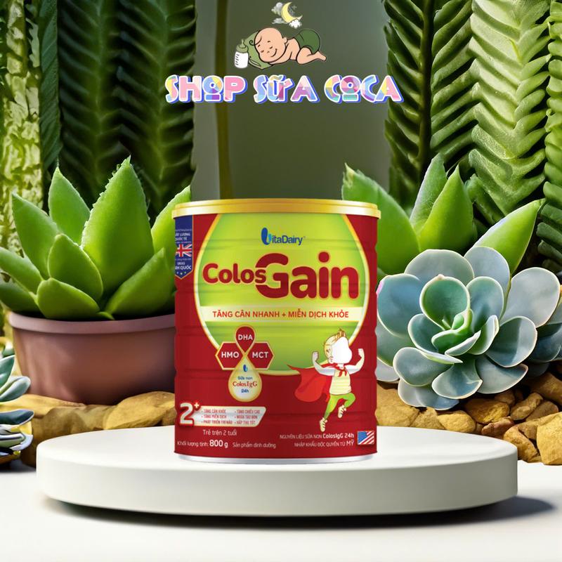 Vitadairy SPDD Thực phẩm bổ sung cho trẻ Colo Gain 800gr date mới