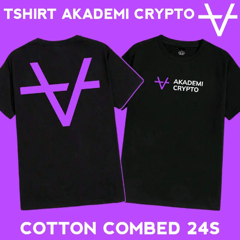 KAOS AKADEMI CRYPTO NEW / AKADEMI CRYPTO TIMOTHY RONALD KALIMASADA / COTTON COMBED 24S PREMIUM / WARNA HITAM / UNISEX PRIA DAN WANITA 0