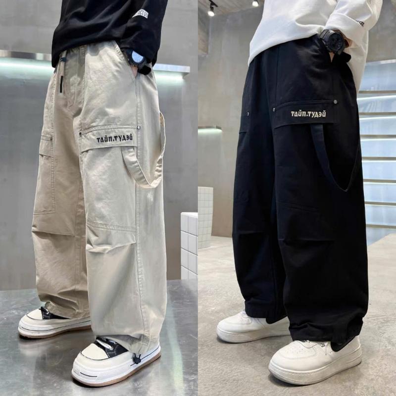 Quần Kaki 2 màu cho bé trai bé gái mặc 4 mùa vải KAKI 2 da mềm có đủ size từ 20kg - 55kg ống rộng quần  kaki  túi  hộp  bé  trai