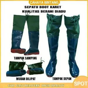 Sepatu Bot Pria Wanita Sepatu Bot Sawah Tahan Air Impor Sepatu Bot Tinggi Tahan Air Taman Nelayan Rawa Tahan Air Banjir Siput
