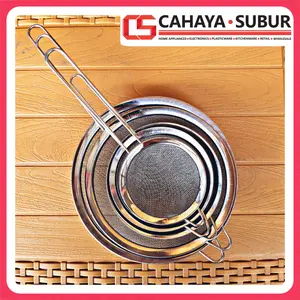 Saringan Teh Minyak Gorengan Masak Stainless Steel WR 10/12/14/18/20 Kitchenware Kitchenware