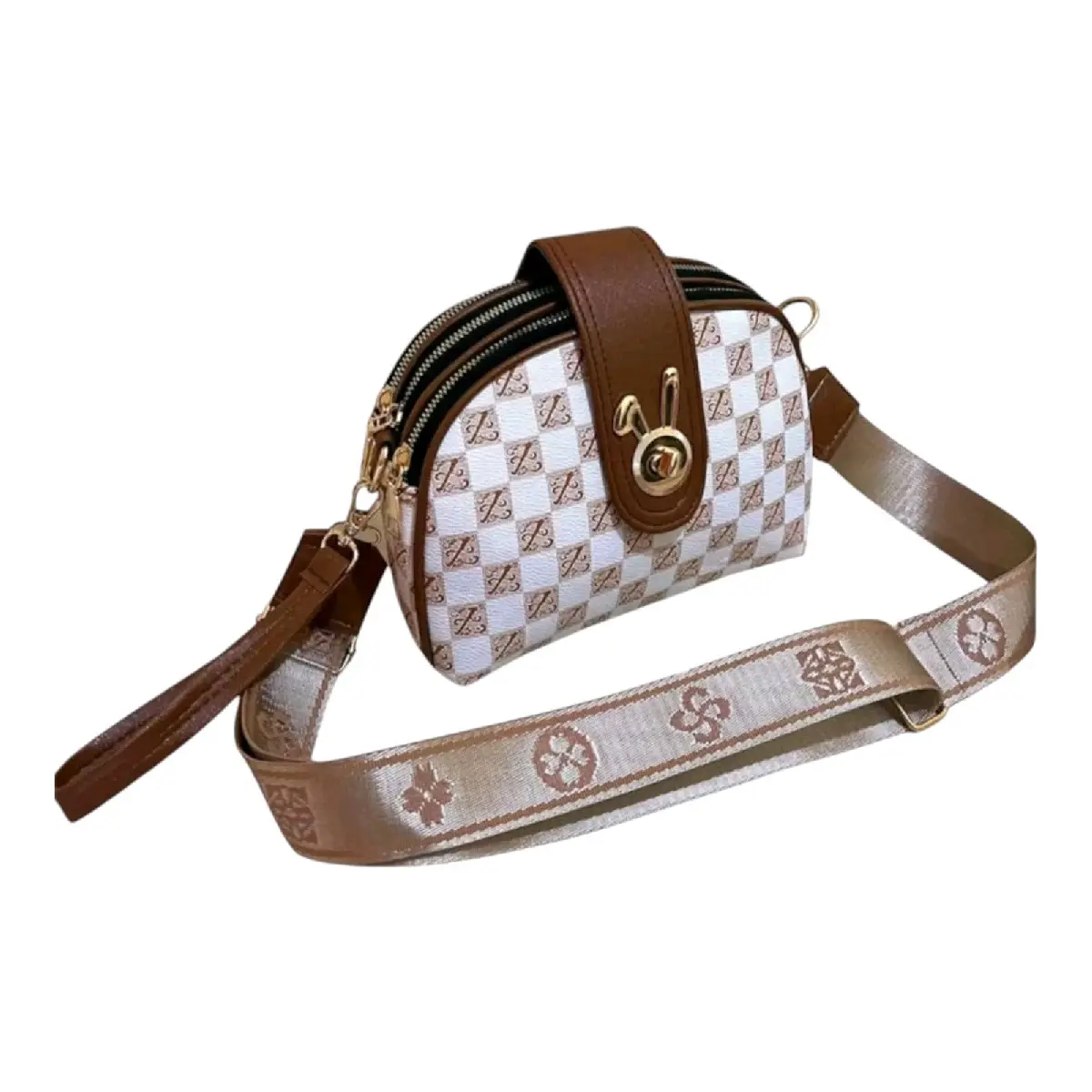 Tas Wanita Selempang Dompet Motif Catur korean wanita trendy