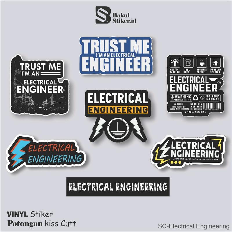 stiker cutting Electrical Engineering/ stiker Teknik Elektro anti air ...