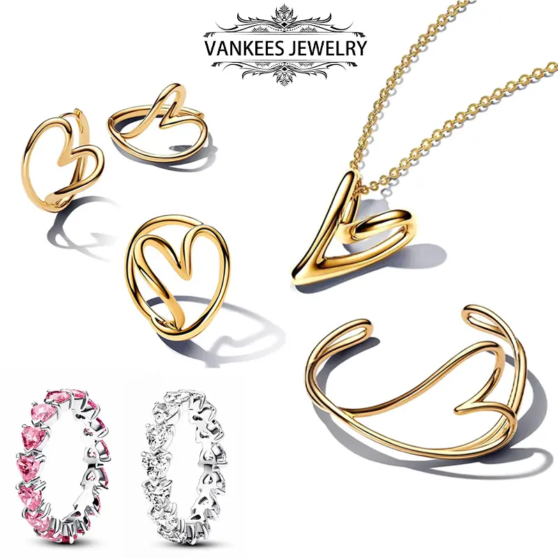 Hot Selling 925 Silver Set for Fashion Personality Women Universal 925 Sterling Silver Bracelet DIY Birthday Gift