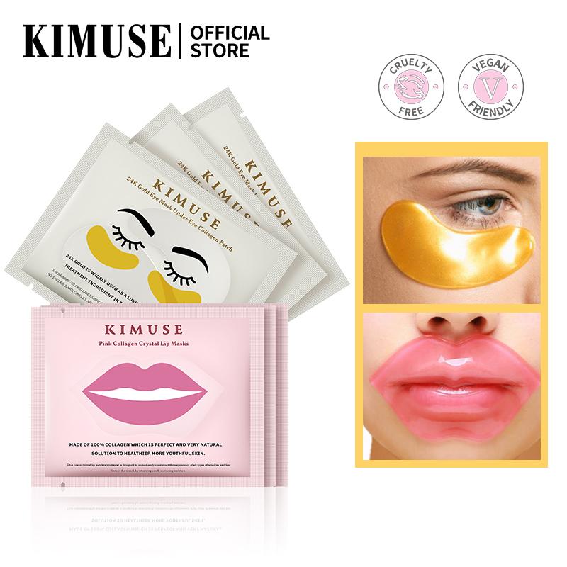 Mặt Nạ Mắt / Môi, KIMUSE, Chứa Vitamin E Và Collagen, Giúp Cải Thiện Quầng Thâm Và Tàn Nhang, Hồi Sinh Làn Da, 9g