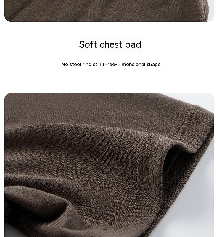 Product Introduction of Selene Bra Padded Top Crew Neck T-shirt Top 19