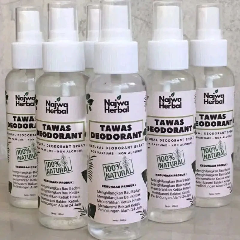 Najwa Herbal Deodorant Tawas Spray Deodorant Penghilang Bau Badan