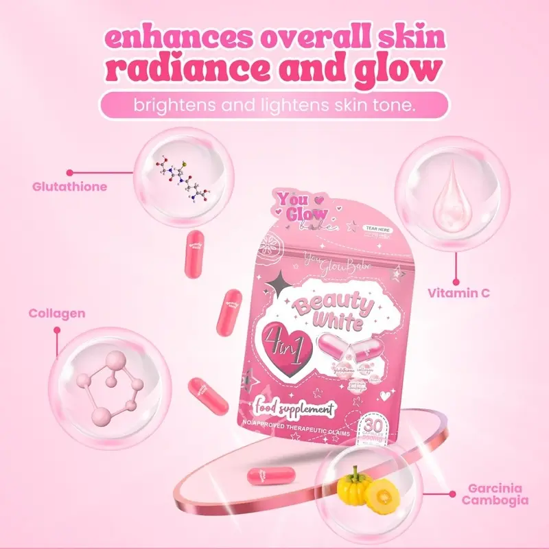 You Glow Babe Beauty Capsules for Brighter Skin with Glutathione - TikTok Shop Philippines You Glow Babe Beauty Capsules for Brighter Skin with Glutathione - TikTok Shop Philippines
