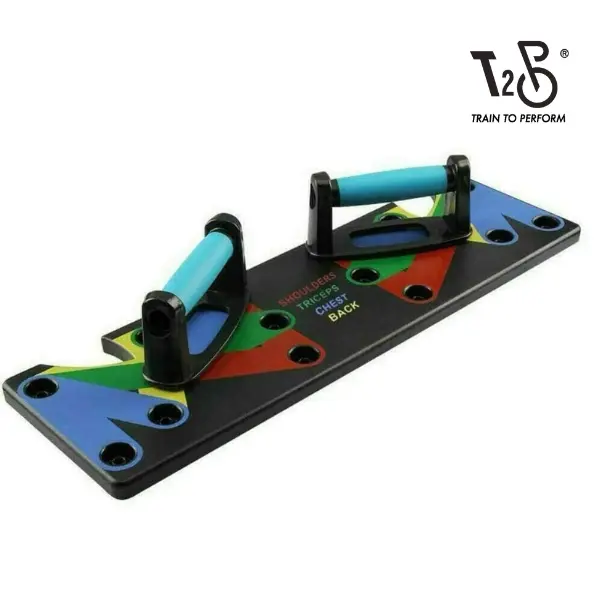 T2P Push Up Board 9 in 1 Ships From Singapore Multi-Function Power Push Up Rack Board System Fitness Workout Train Gym Exercise Stands Home Gym Strength Training Biceps Triceps