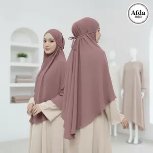 Promo Ramadhan - Hijab Bergo Dagu Maryam Tali Non Pad Hijab Jumbo Syar'i Jersey Premium Hijab Model Dagu Menutup Dada