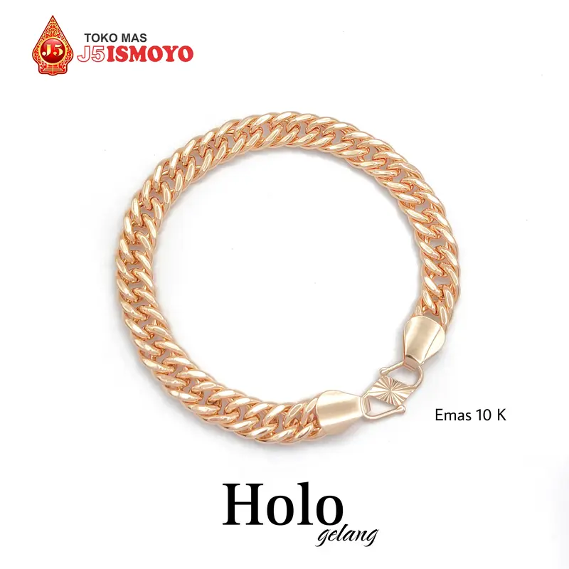 Gelang Emas Rantai Polos Wanita / PRIA Rantai Holo Polos gold 0