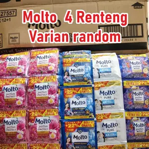 MOLTO 48 PCS PEWANGI PAKAIAN  4 RENTENG KEMASAN 11ML LAUNDRY