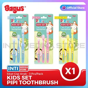 PROMO BAGUS - SIKAT GIGI ANAK KIDS SET LEMBUT SILICONE GRIP TOOTHBRUSH