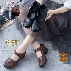 YC - 3787 Strap Block Heels 5cm