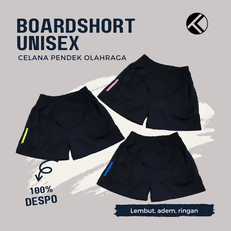 CELANA JUMBO PENDEK OLAHRAGA PARASUT DESPO UNISEX BANDUNG Sport 1