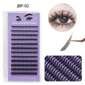 Bulu Mata Palsu Gaya Comic Wing Fox Series D-Curl Panjang 8-15mm Riasan Bulumata Eyelash  Extension Box Hitam Lem